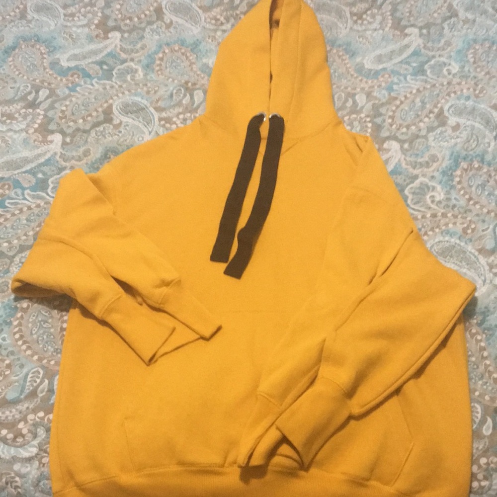 Yellow Zara hoodie
